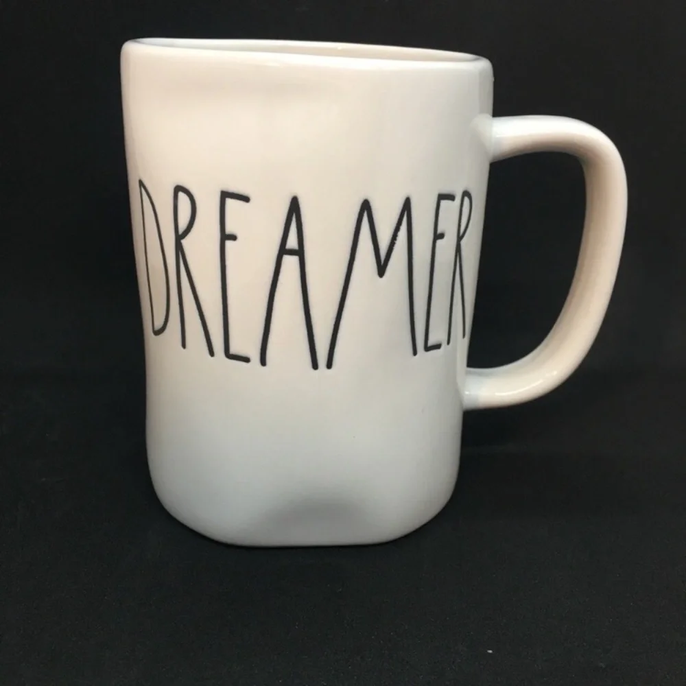 Rae Dunn White Ceramic Dreamer Coffee Tea Mug
